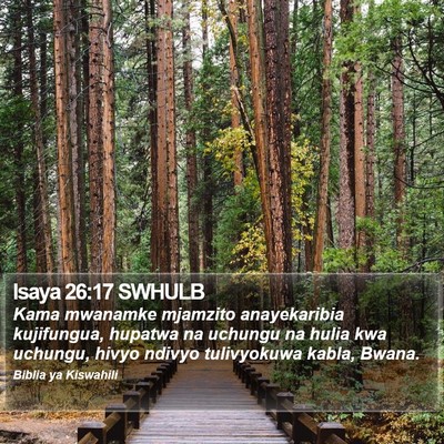 Isaya 26:17 SWHULB Bible Verse Image