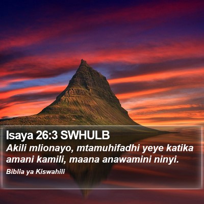 Isaya 26:3 SWHULB Bible Verse Image