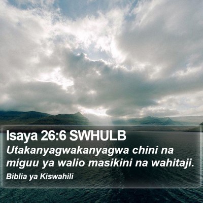 Isaya 26:6 SWHULB Bible Verse Image