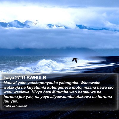 Isaya 27:11 SWHULB Bible Verse Image