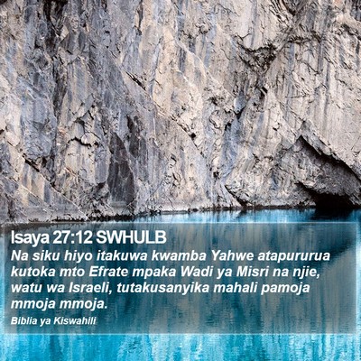 Isaya 27:12 SWHULB Bible Verse Image