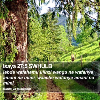 Isaya 27:5 SWHULB Bible Verse Image
