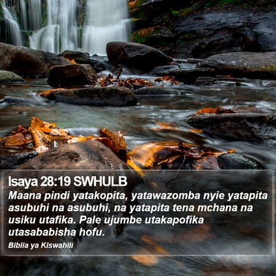 Isaya 28:19 SWHULB Bible Verse Image