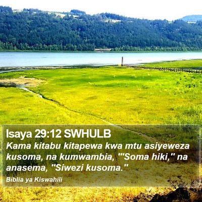 Isaya 29:12 SWHULB Bible Verse Image