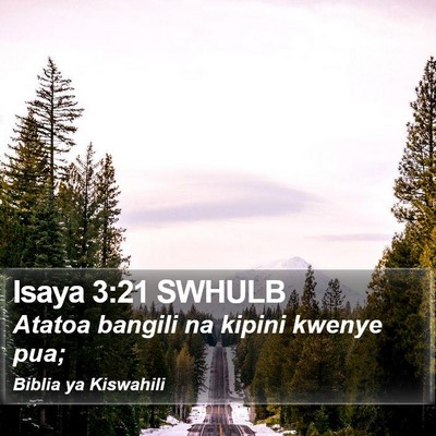Isaya 3:21 SWHULB Bible Verse Image