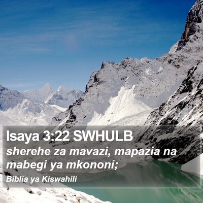 Isaya 3:22 SWHULB Bible Verse Image