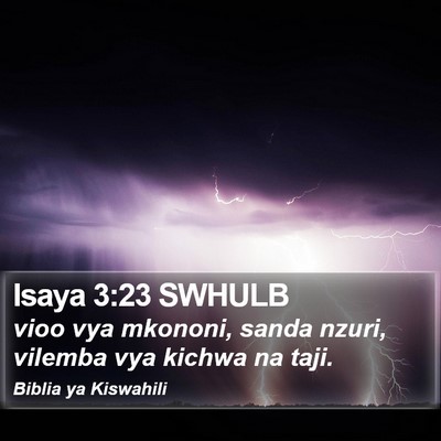 Isaya 3:23 SWHULB Bible Verse Image