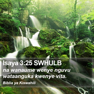Isaya 3:25 SWHULB Bible Verse Image