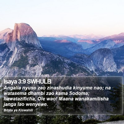 Isaya 3:9 SWHULB Bible Verse Image