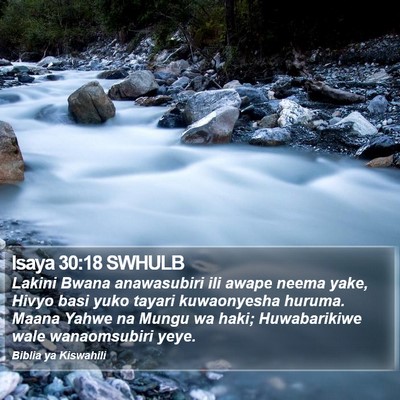 Isaya 30:18 SWHULB Bible Verse Image