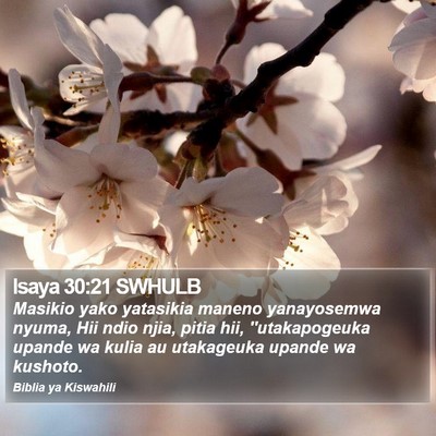 Isaya 30:21 SWHULB Bible Verse Image