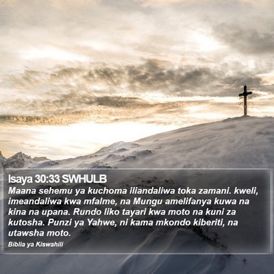 Isaya 30:33 SWHULB Bible Verse Image