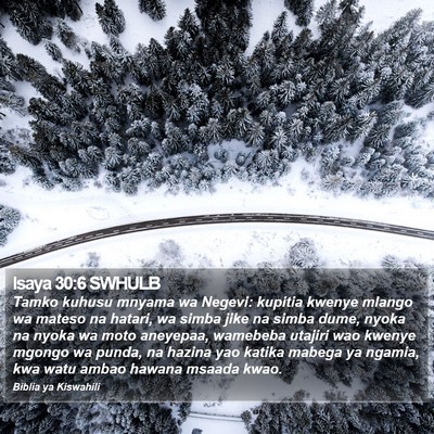 Isaya 30:6 SWHULB Bible Verse Image