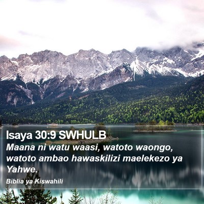 Isaya 30:9 SWHULB Bible Verse Image
