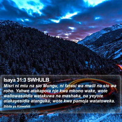 Isaya 31:3 SWHULB Bible Verse Image
