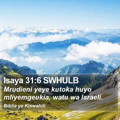 Isaya 31:6 SWHULB Bible Verse Image