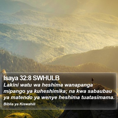 Isaya 32:8 SWHULB Bible Verse Image