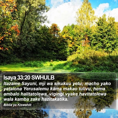 Isaya 33:20 SWHULB Bible Verse Image