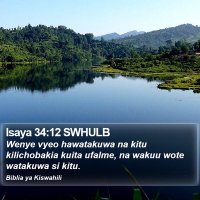 Isaya 34:12 SWHULB Bible Verse Image