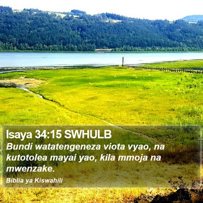 Isaya 34:15 SWHULB Bible Verse Image