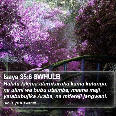 Isaya 35:6 SWHULB Bible Verse Image