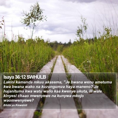 Isaya 36:12 SWHULB Bible Verse Image
