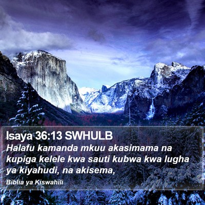 Isaya 36:13 SWHULB Bible Verse Image