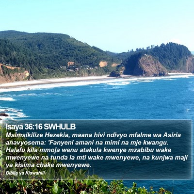 Isaya 36:16 SWHULB Bible Verse Image