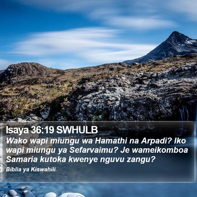 Isaya 36:19 SWHULB Bible Verse Image