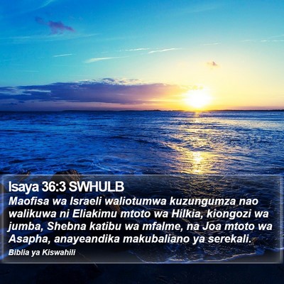 Isaya 36:3 SWHULB Bible Verse Image