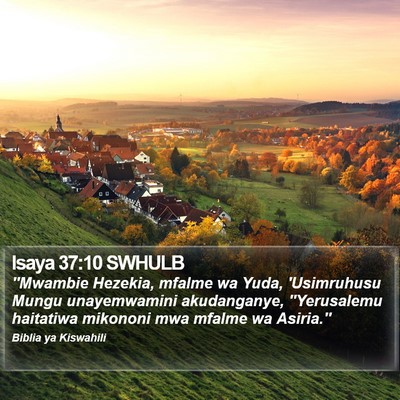 Isaya 37:10 SWHULB Bible Verse Image