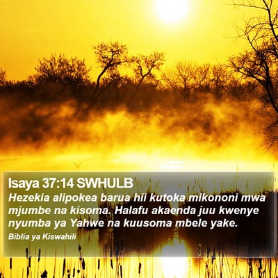 Isaya 37:14 SWHULB Bible Verse Image