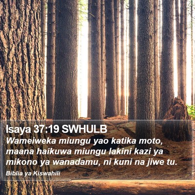 Isaya 37:19 SWHULB Bible Verse Image