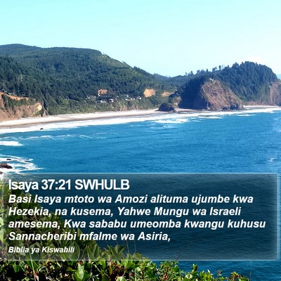 Isaya 37:21 SWHULB Bible Verse Image