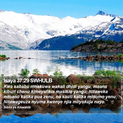 Isaya 37:29 SWHULB Bible Verse Image
