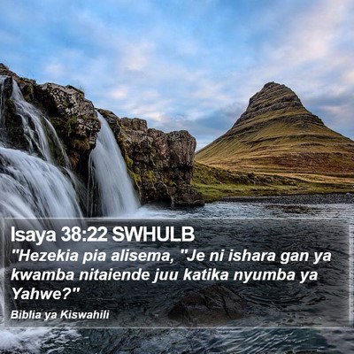Isaya 38:22 SWHULB Bible Verse Image