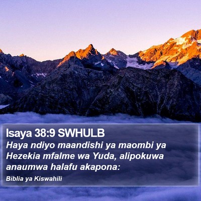 Isaya 38:9 SWHULB Bible Verse Image