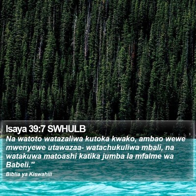 Isaya 39:7 SWHULB Bible Verse Image