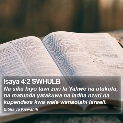 Isaya 4:2 SWHULB Bible Verse Image