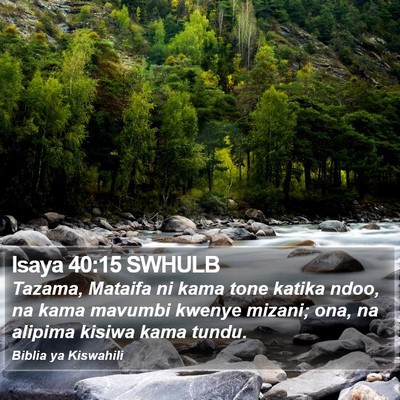 Isaya 40:15 SWHULB Bible Verse Image