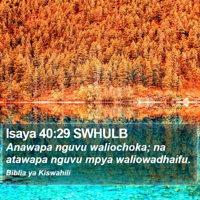 Isaya 40:29 SWHULB Bible Verse Image