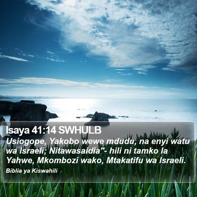 Isaya 41:14 SWHULB Bible Verse Image