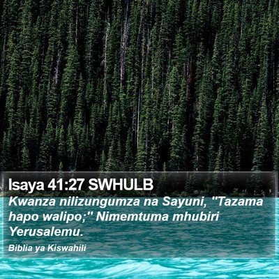 Isaya 41:27 SWHULB Bible Verse Image