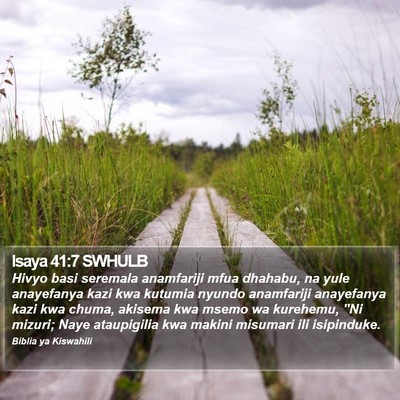 Isaya 41:7 SWHULB Bible Verse Image