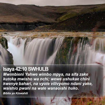 Isaya 42:10 SWHULB Bible Verse Image