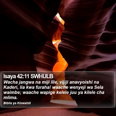 Isaya 42:11 SWHULB Bible Verse Image