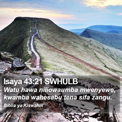 Isaya 43:21 SWHULB Bible Verse Image