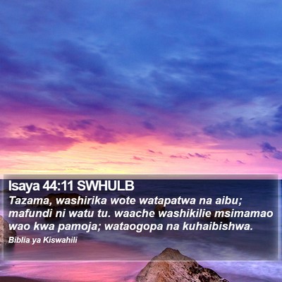 Isaya 44:11 SWHULB Bible Verse Image
