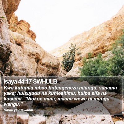 Isaya 44:17 SWHULB Bible Verse Image