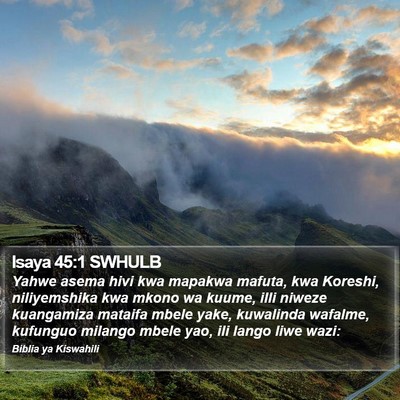 Isaya 45:1 SWHULB Bible Verse Image